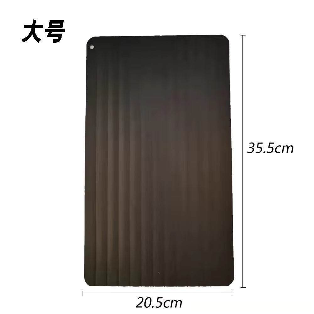 Effortless Thawing with the Aluminum Alloy Rapid Defrosting Tray - Perfect for Steak, Fish, Fruits, and Meat!