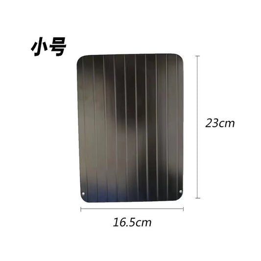 Effortless Thawing with the Aluminum Alloy Rapid Defrosting Tray - Perfect for Steak, Fish, Fruits, and Meat!