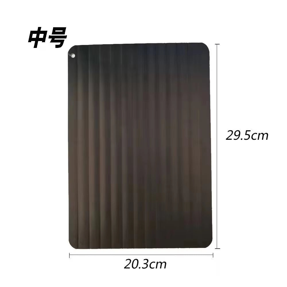 Effortless Thawing with the Aluminum Alloy Rapid Defrosting Tray - Perfect for Steak, Fish, Fruits, and Meat!